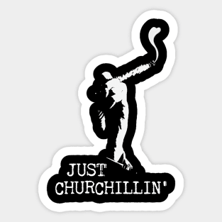 Winston Churchill Cigar Sticker